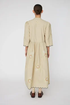 Snembroidered Loose Midi Dresses62-4485
