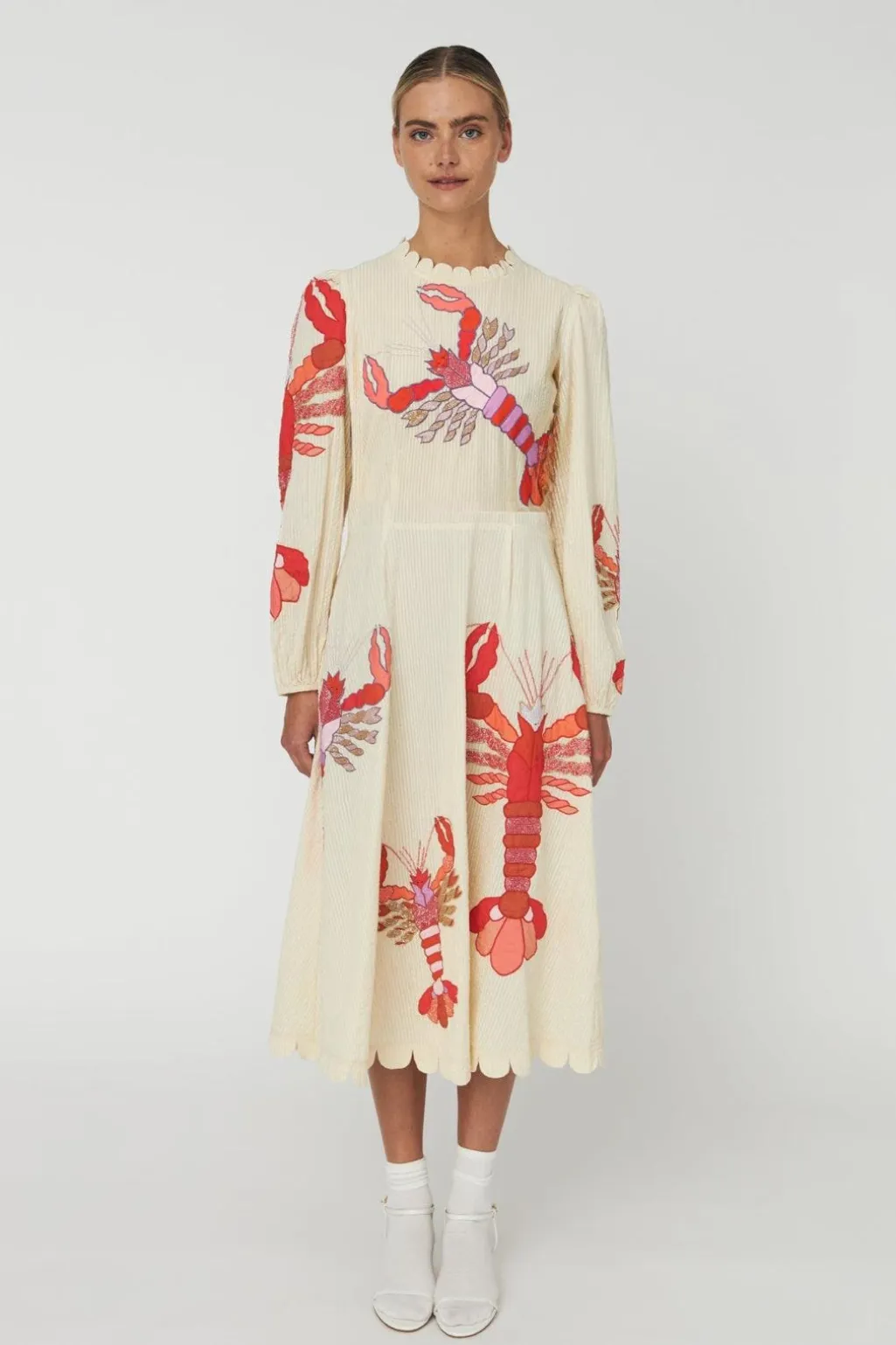 Snembroidered Maxi Dresssu61-4382