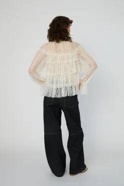 Snsheer Frill Lace Blousels54-2504
