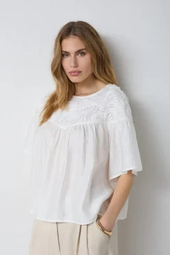 Tassycc Flower Ss Blouse 45072