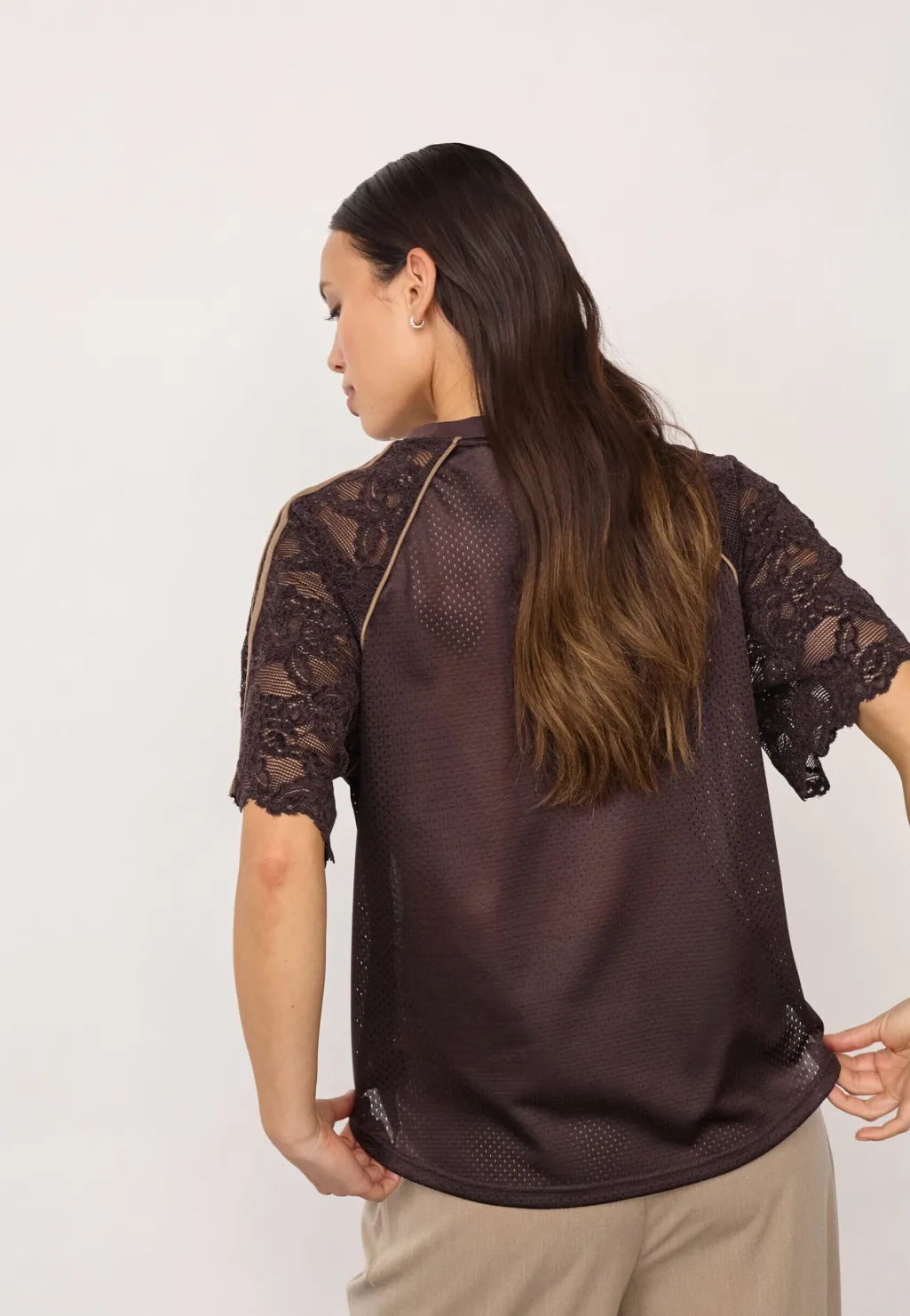 Treycc Logo Lace Tee 500205