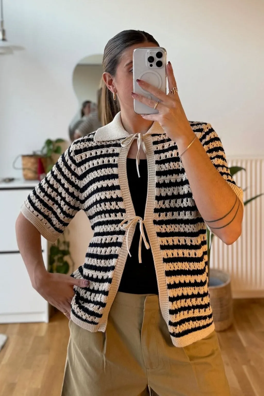 Vestermd Stripe Cardigan 59052