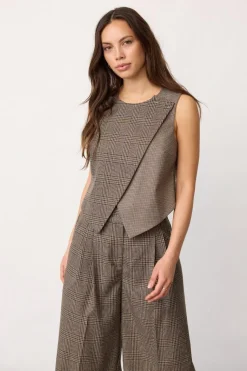 Veyacc Check Wrap Vest 500142