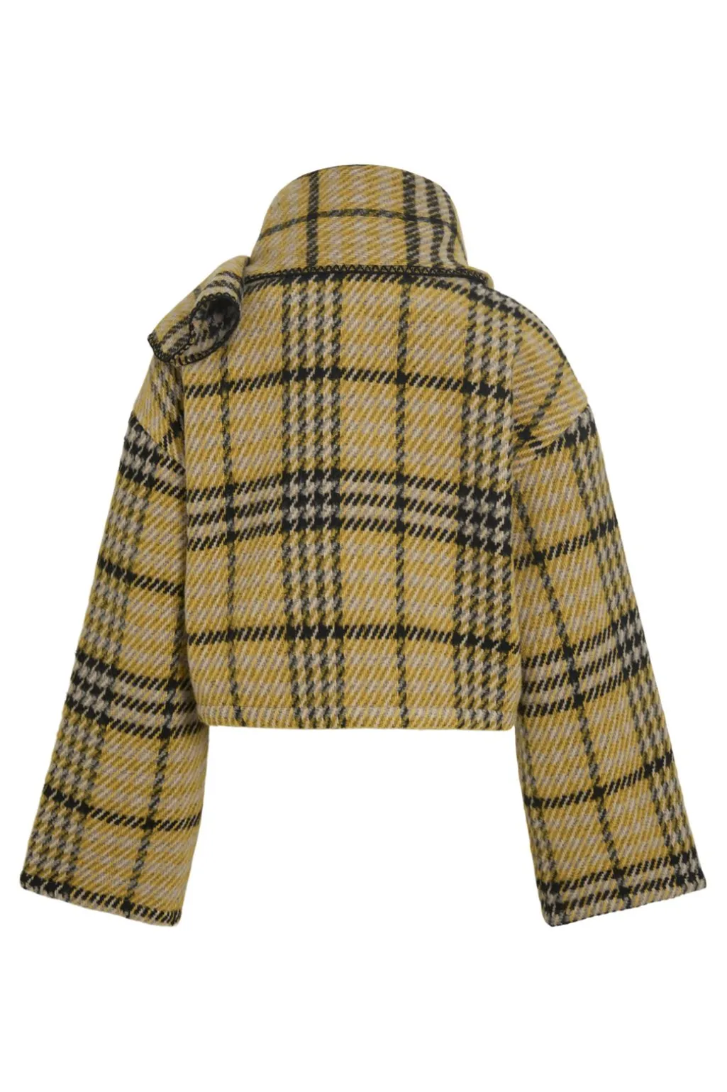 Viamika L/S Checked W. Scarf Jacket /Otw