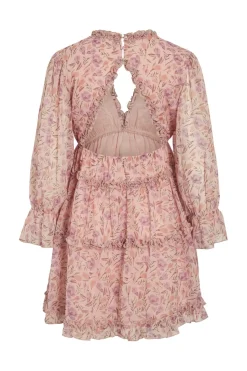 Vijasmine L/S V-Neck Short Dress/Dc/Ka