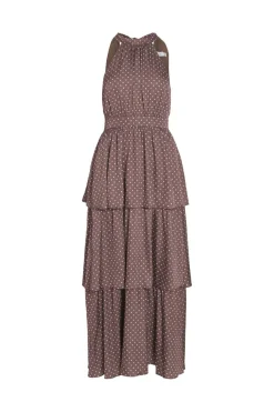 Vikimmie Halterneck Ankle Dress/Dc/Ka