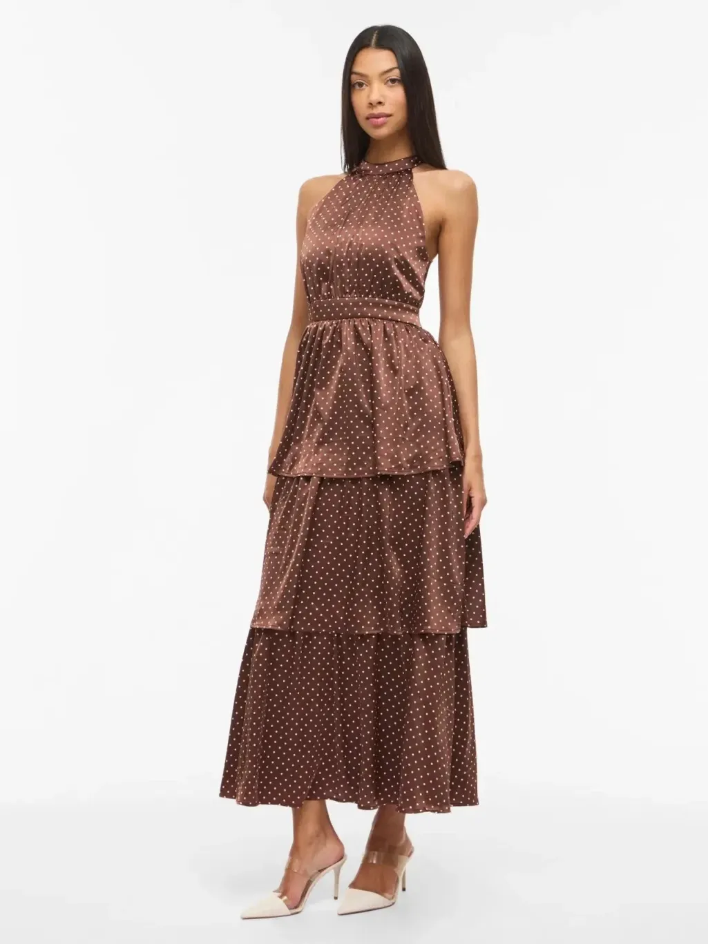 Vikimmie Halterneck Ankle Dress/Dc/Ka