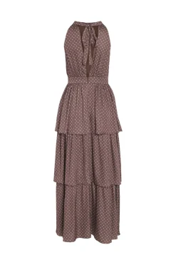 Vikimmie Halterneck Ankle Dress/Dc/Ka