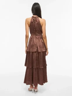 Vikimmie Halterneck Ankle Dress/Dc/Ka