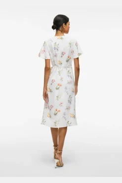Vilovie S/S Wrap Midi Dress