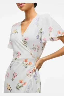 Vilovie S/S Wrap Midi Dress