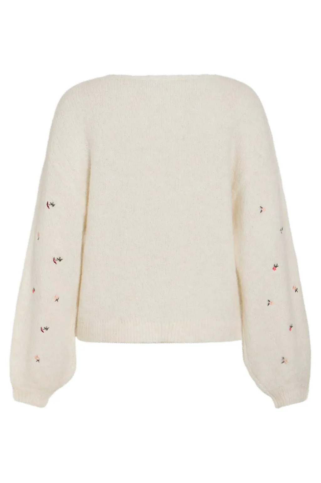 Vimarley L/S Emb Knit Pullover