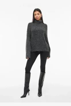 Vimarley L/S Roll Neck Knit Pullover