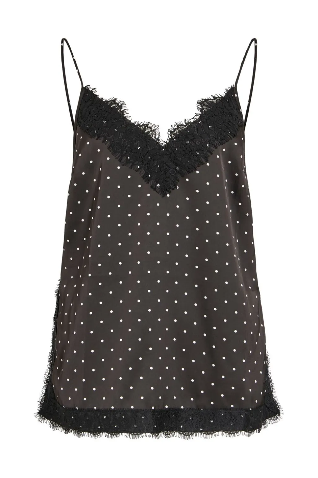 Visia S/L Dot Lace Top