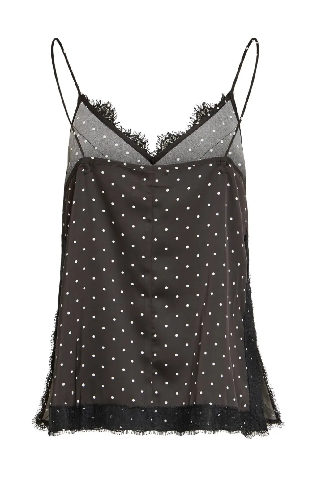 Visia S/L Dot Lace Top