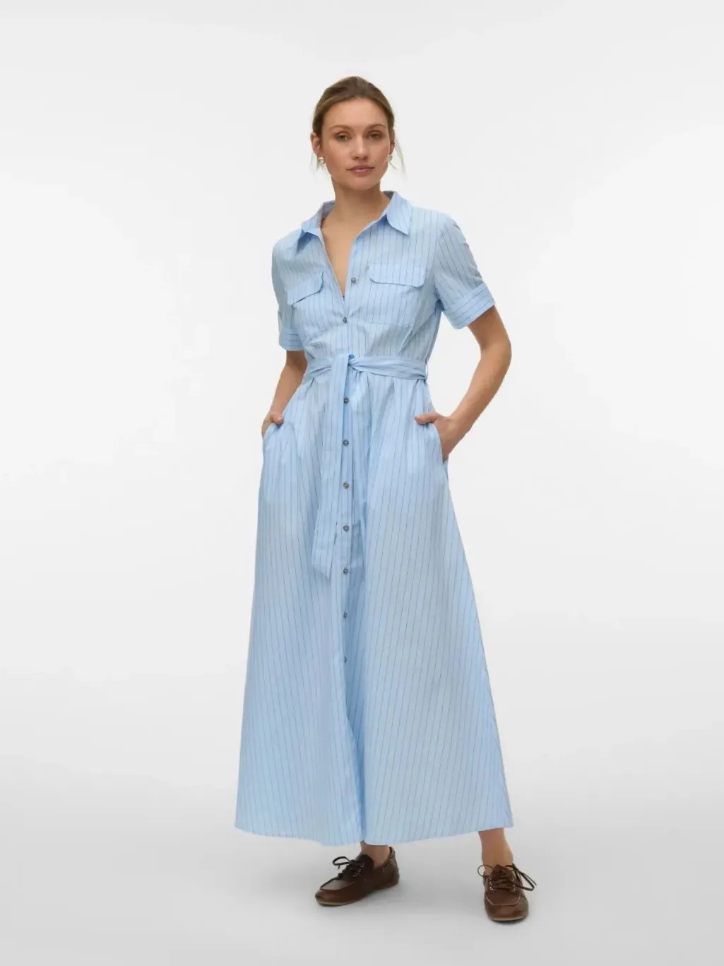 Vmlotus 2/4 Ancl Shirt Dress Sb2