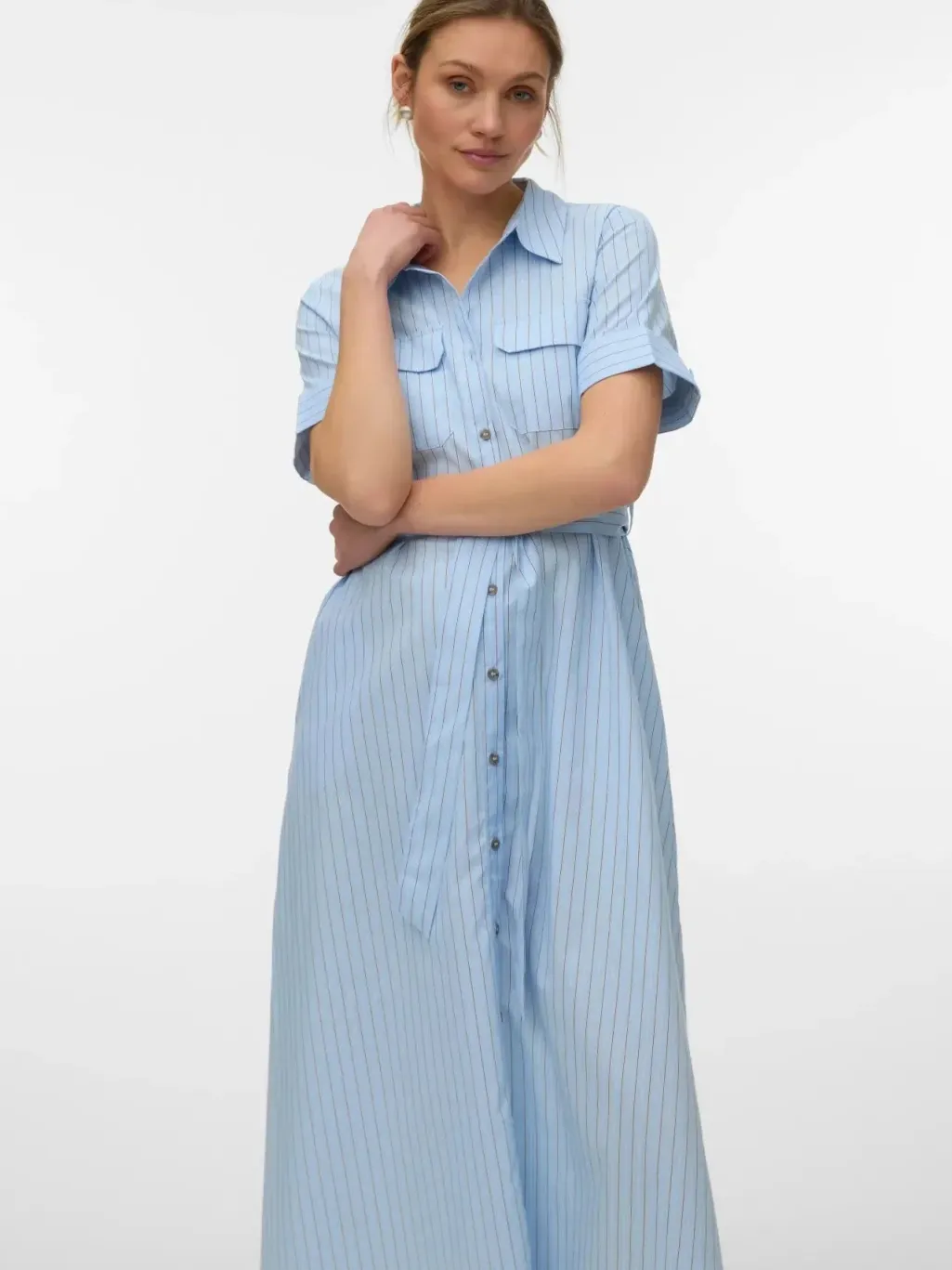 Vmlotus 2/4 Ancl Shirt Dress Sb2