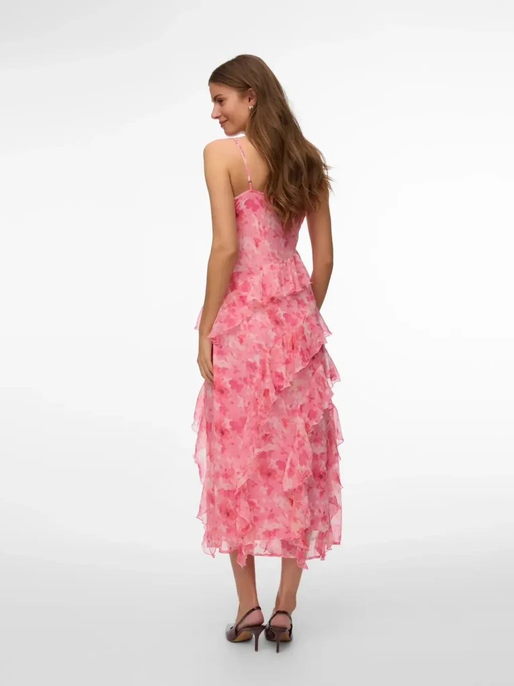 Vmsmilla Sl Long Frill Dress
