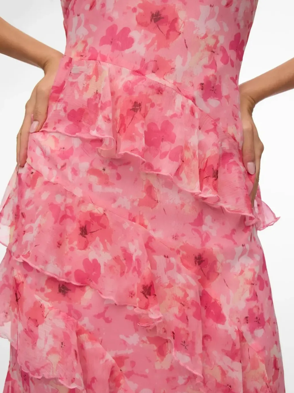 Vmsmilla Sl Long Frill Dress