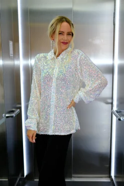 Vsclassy Sequins Shirt