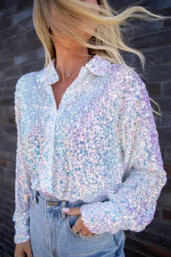 Vsclassy Sequins Shirt