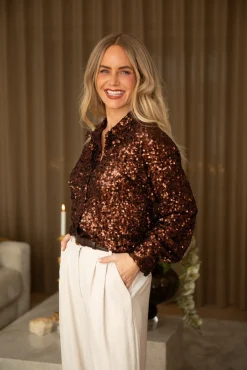 Vsclassy Sequins Shirt 163336