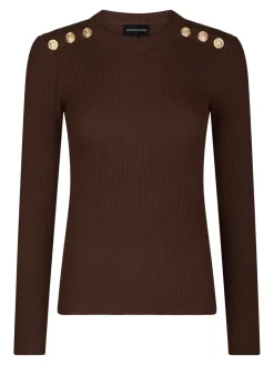 Vsgold Button Knit Blouse 160471