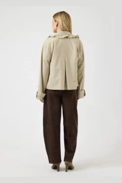 Yaselsana Ls Short Trenchcoat