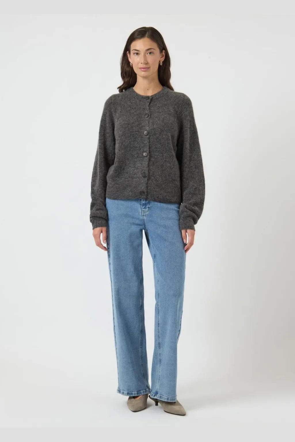 Yasjohi Ls Wool Blend Cardigan