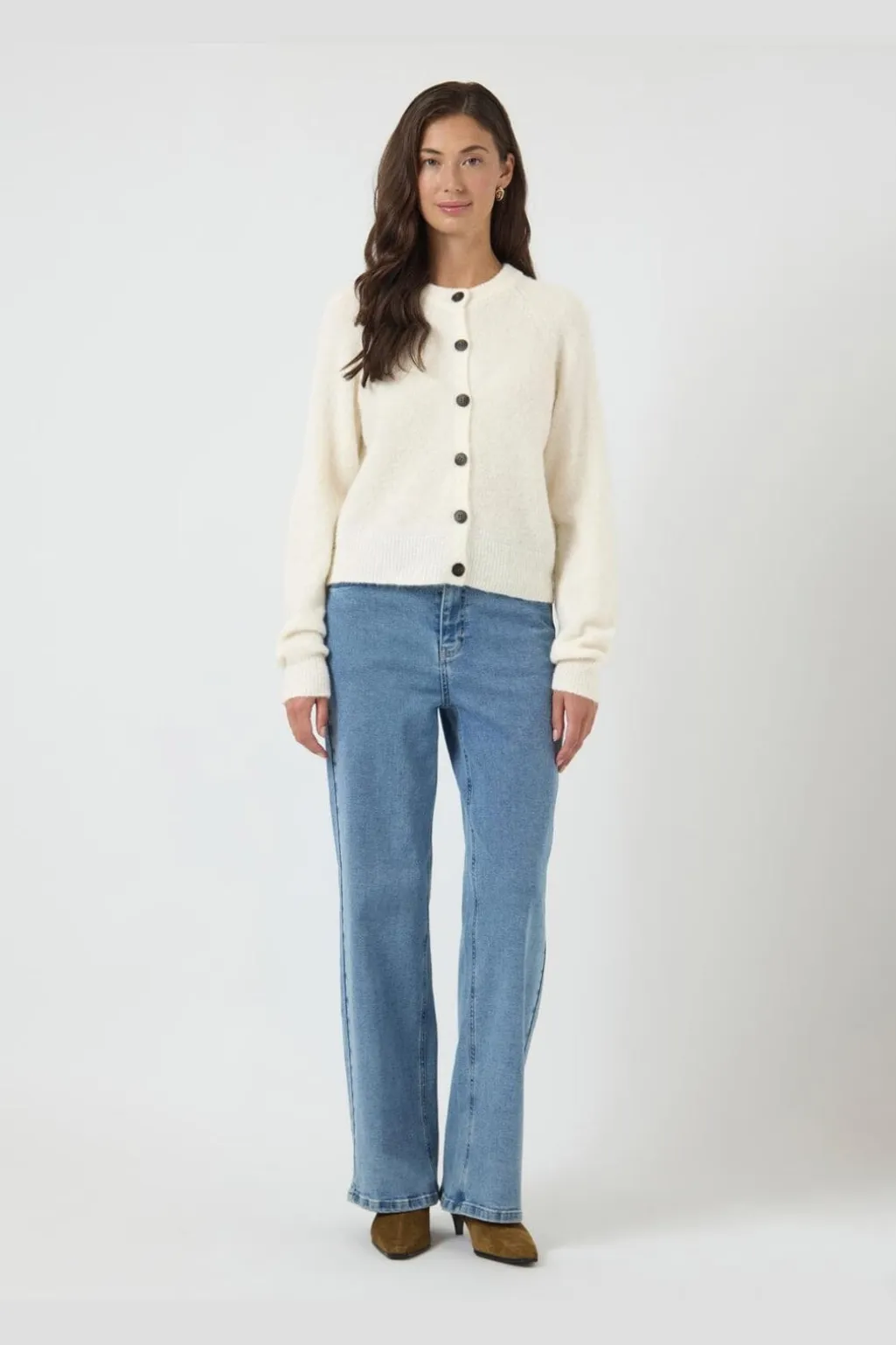 Yasjohi Ls Wool Blend Cardigan