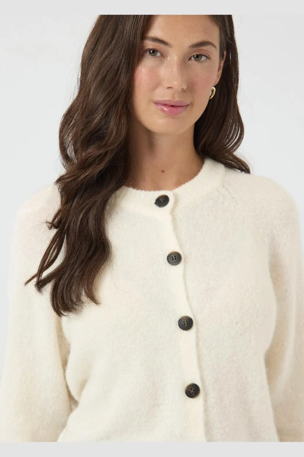 Yasjohi Ls Wool Blend Cardigan