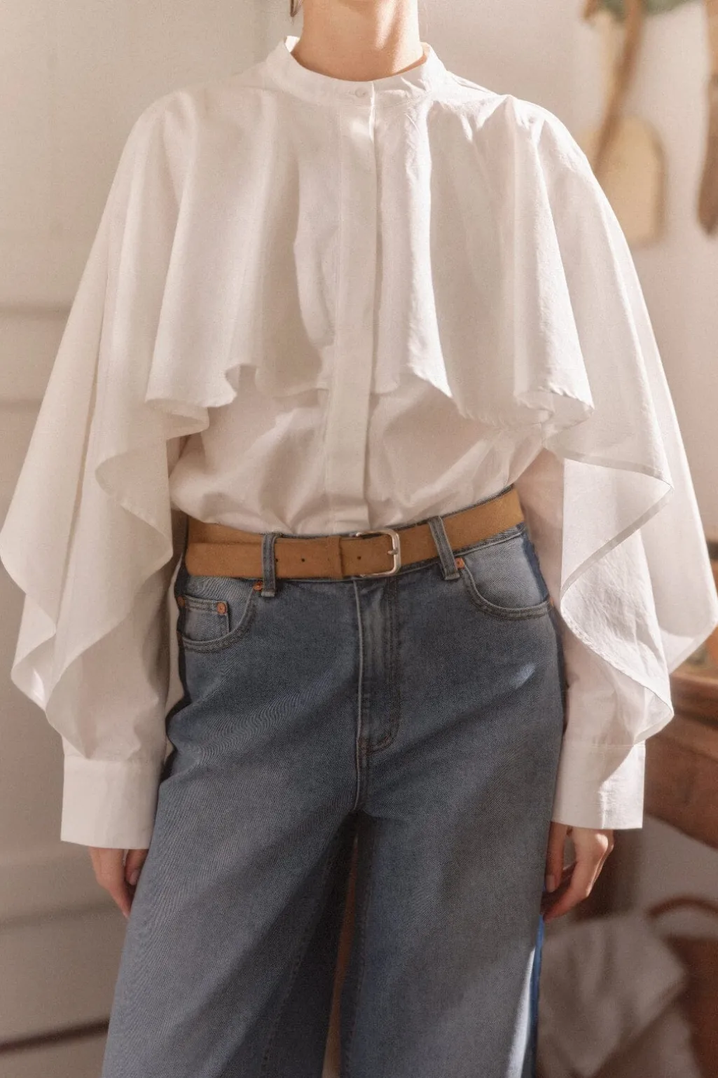 Yaslau Ls Cape Shirt