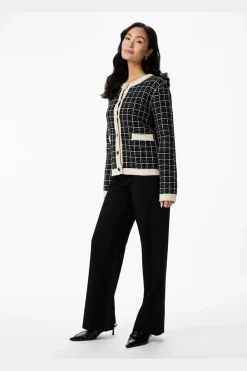 Yaslivia Ls Short Knit Cardigan