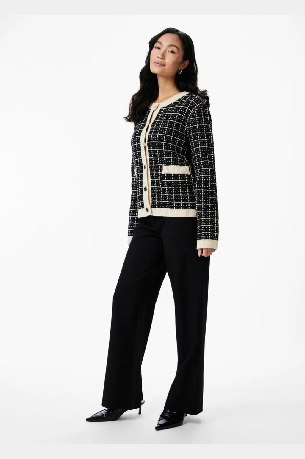 Yaslivia Ls Short Knit Cardigan