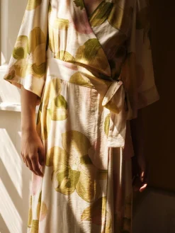 Yasmarga 3/4 Wrap Long Dress