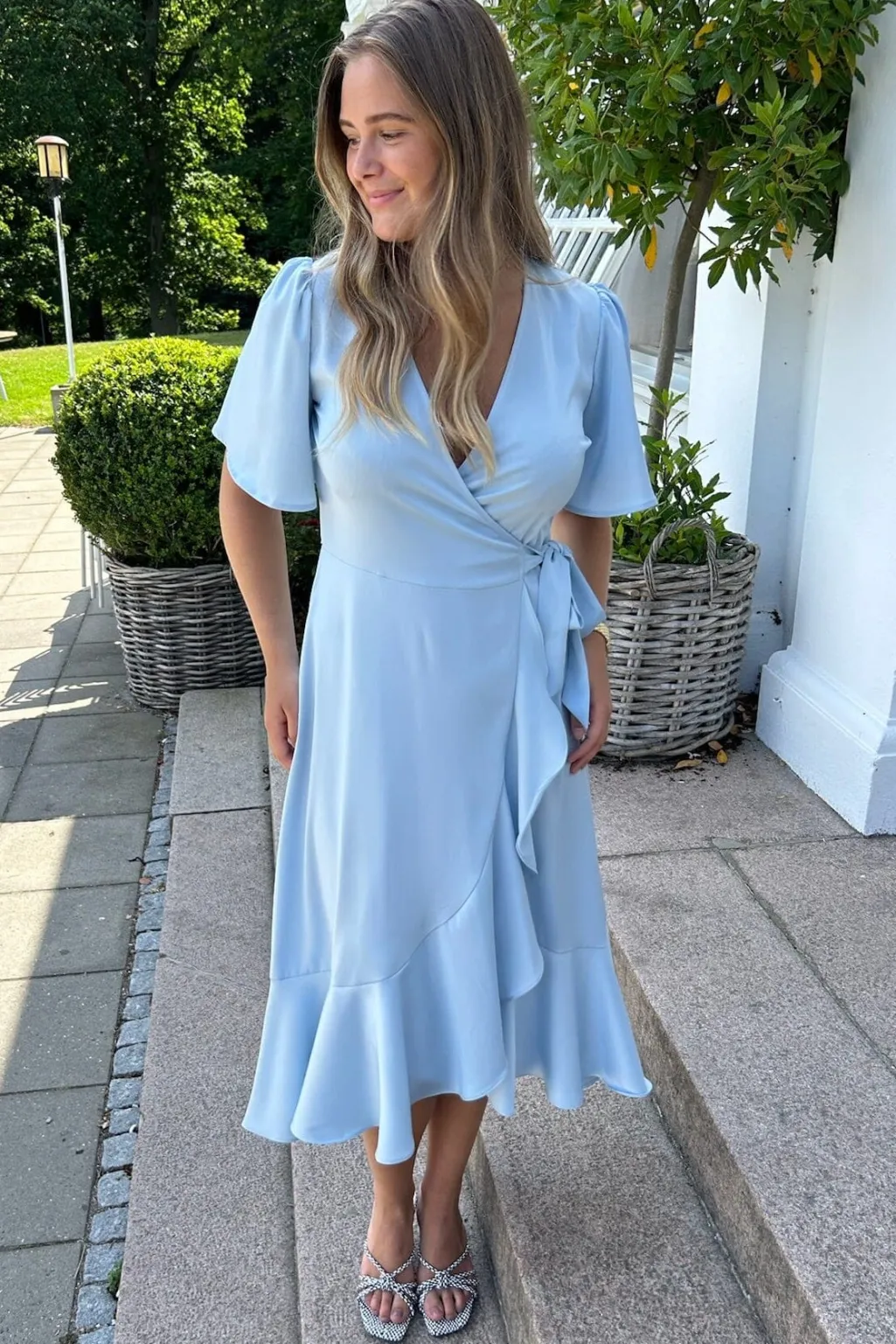 Yasthea 2/4 Midi Wrap Dress